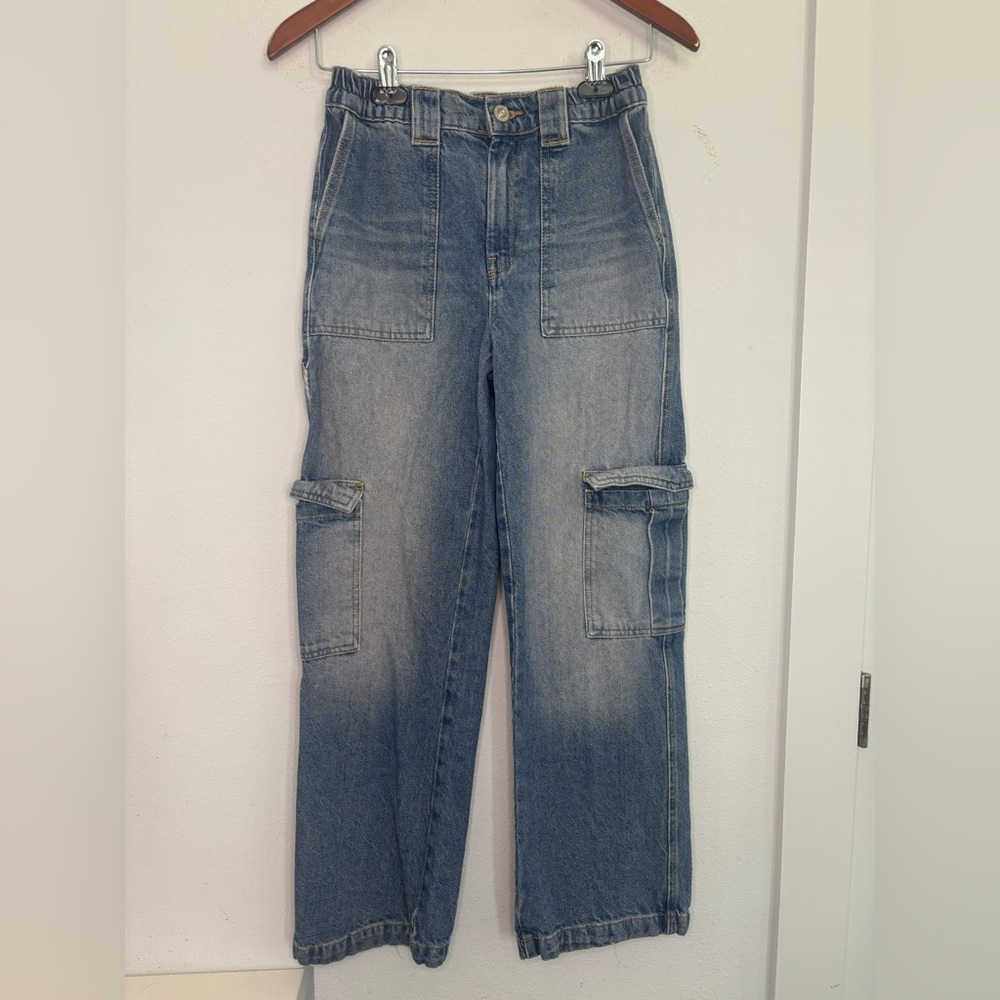 BDG URBAN OUTFITTERS FADED MEDIUM WASH STRAIGHT LEG CARPENTER JEANS SZ 24 x 32